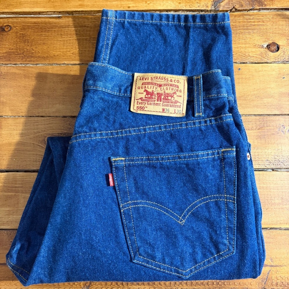 Vintage Levi's 550 Relaxed Fit Jeans Men 36x30 Blue Denim‎ Tapered Leg 1990s '99